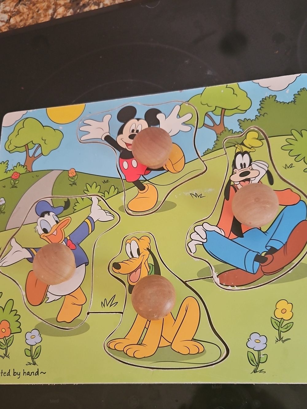 Melissa & Doug Mickey Mouse & Friends Wooden Knob Puzzle